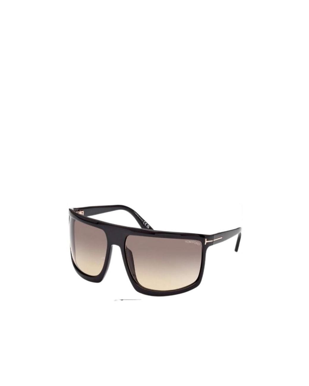 Tom Ford White Eyewear Clint Pilot Frame Sunglasses for men