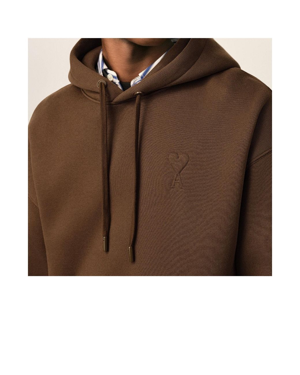 AMI Brown Long-Sleeve Sweatshirt for men