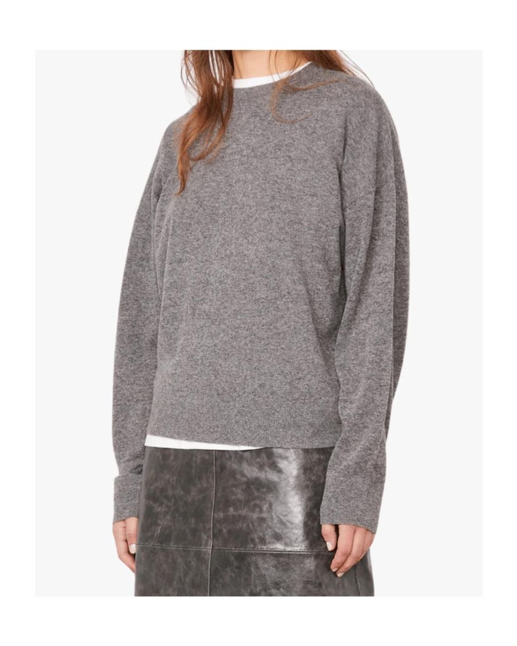Officine Generale Gray Crew-Neck Long-Sleeve Sweater