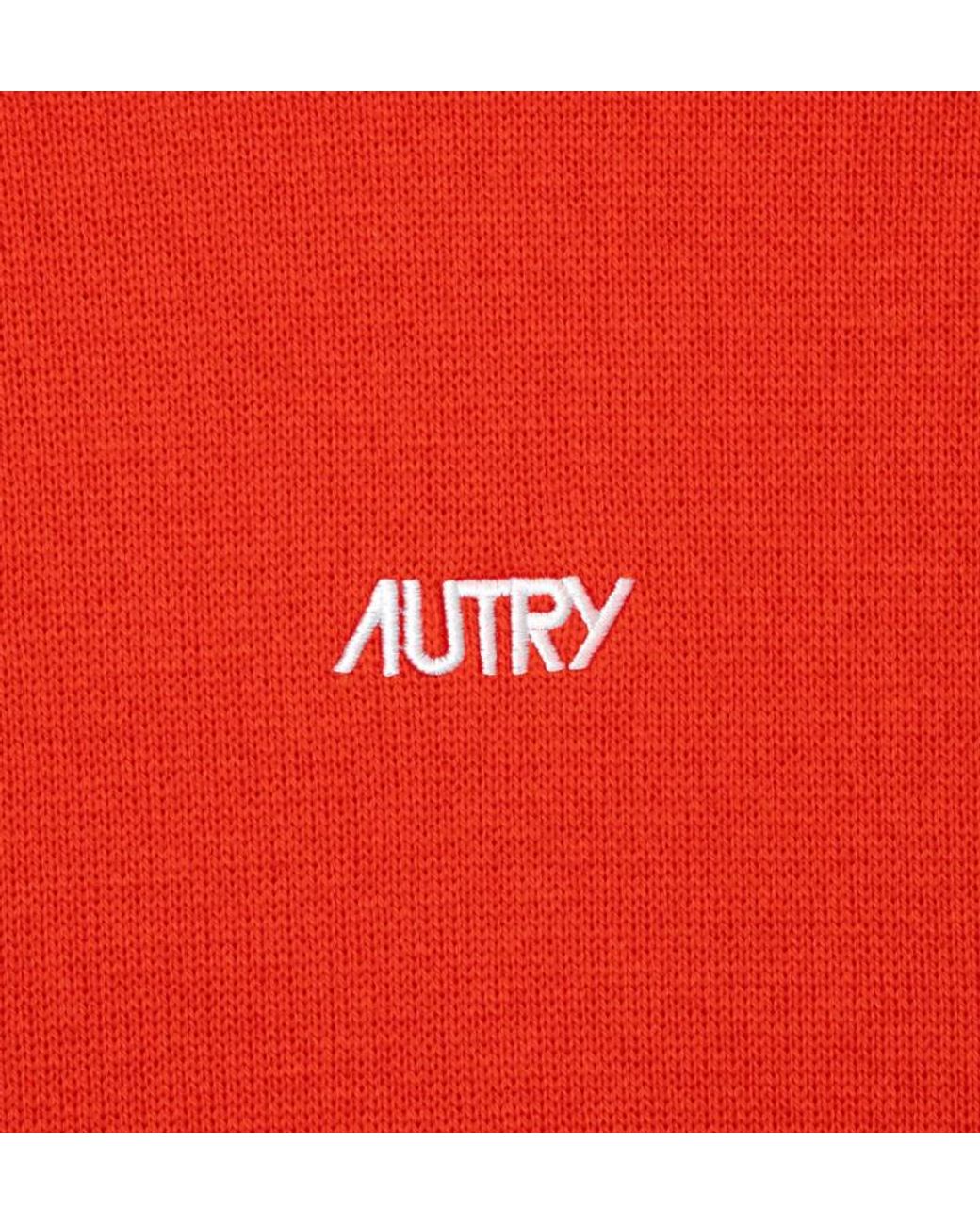 Autry Red Polo Neck Jumper for men