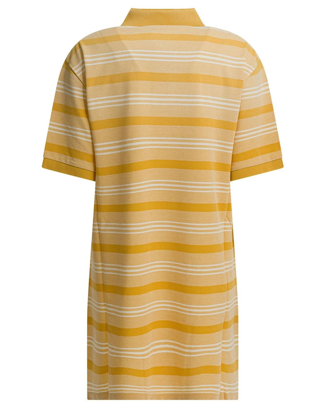 Prada Yellow Short-Sleeved Striped Dress