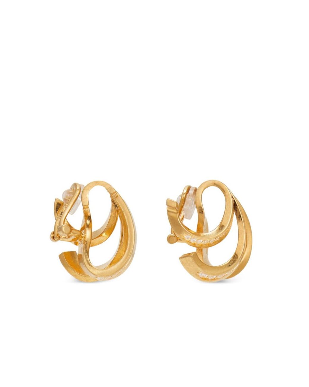 Ferragamo Metallic Clip-On Earrings