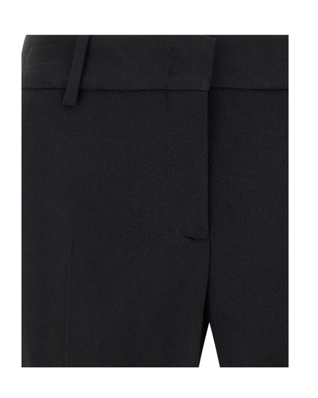 Ermanno Scervino Black Straight-Leg Tailored Pants