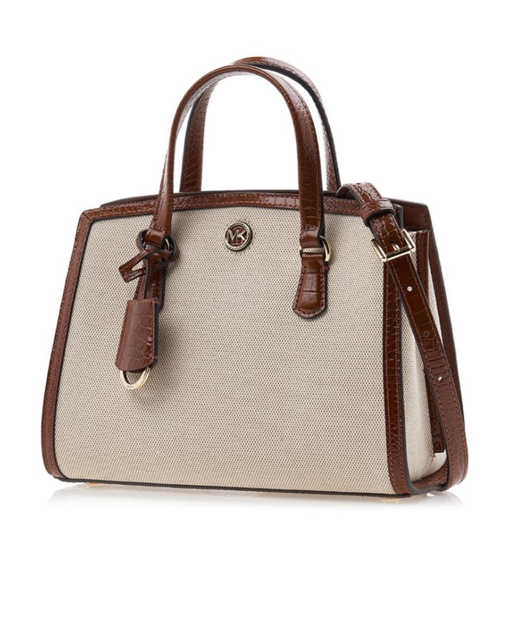 Michael Kors Natural Double-Handle Cross-Body Bag