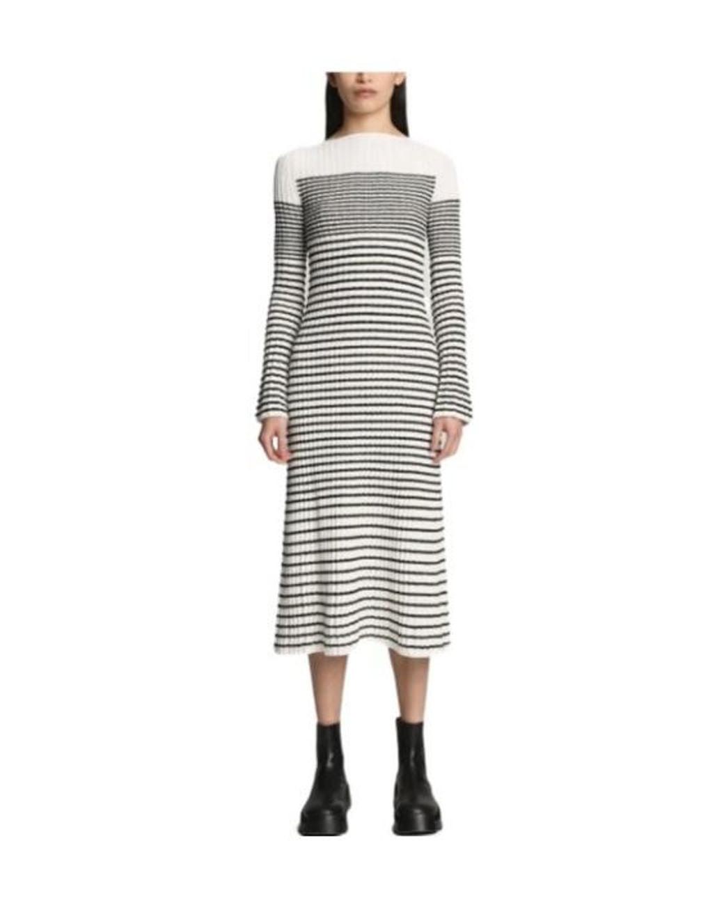 Proenza Schouler Multicolor Striped Bouclé Knit Dress