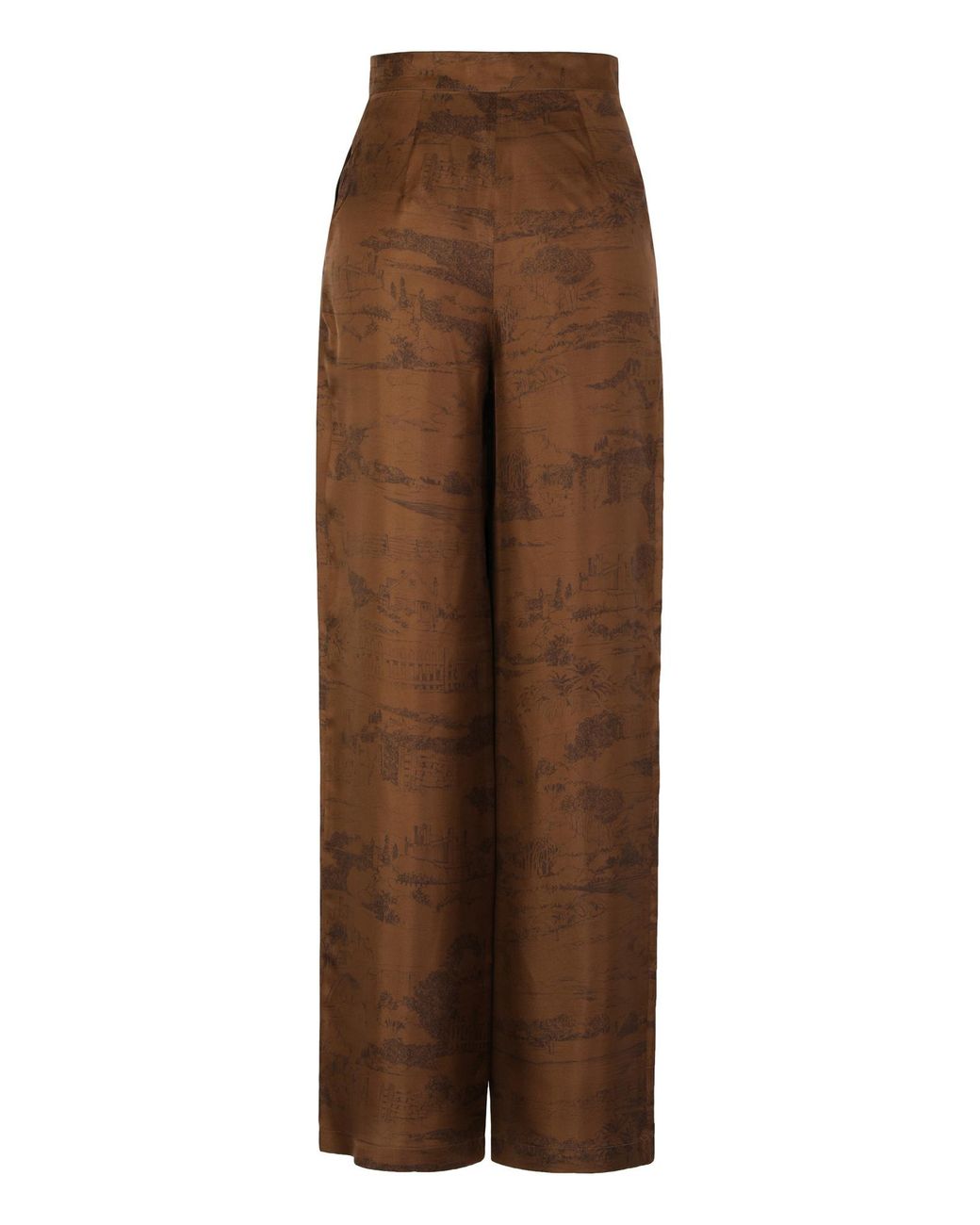 Max Mara Brown Studio Vasaio Palazzo Pants
