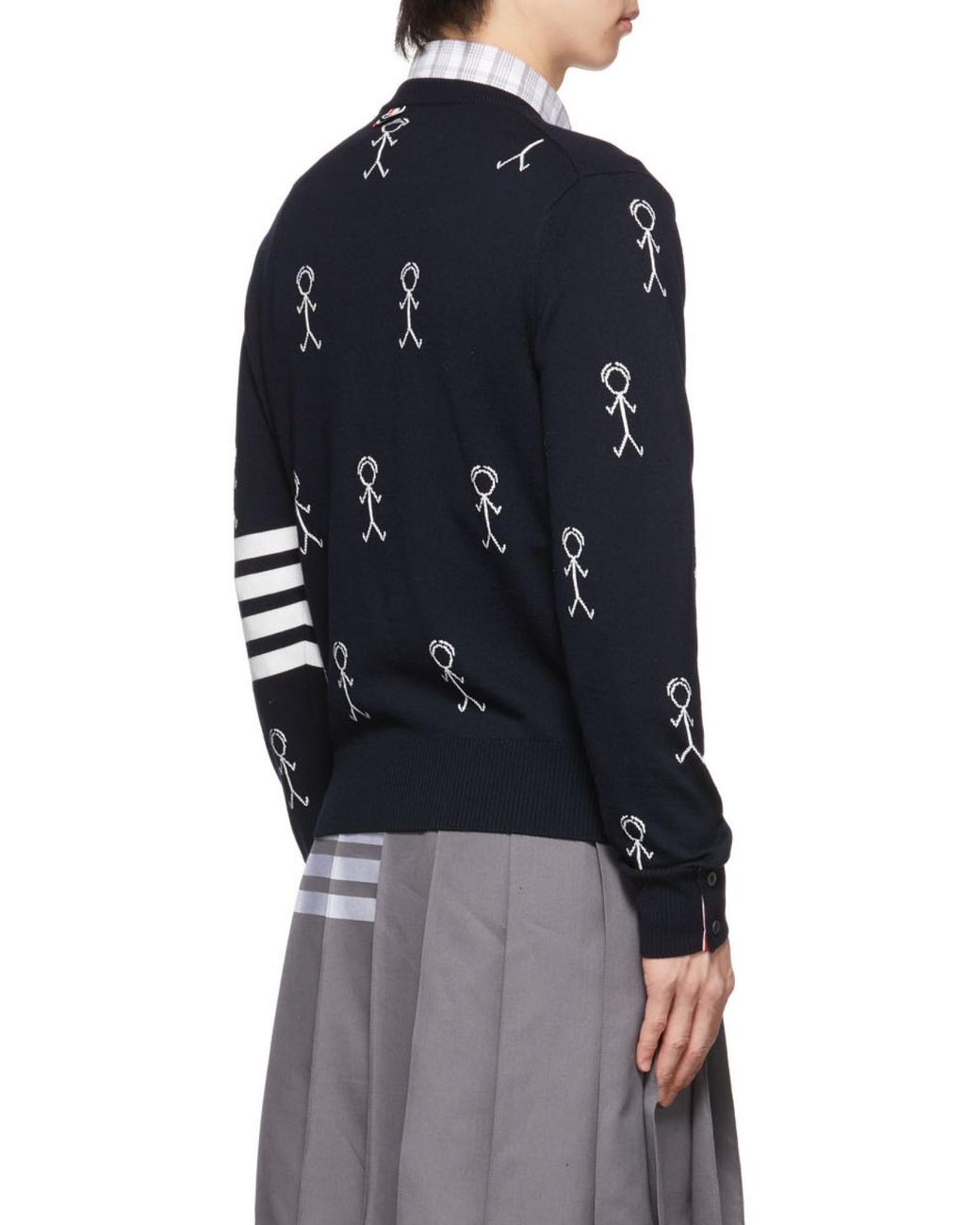Thom Browne Blue Mr Thom Icons Jumper for men