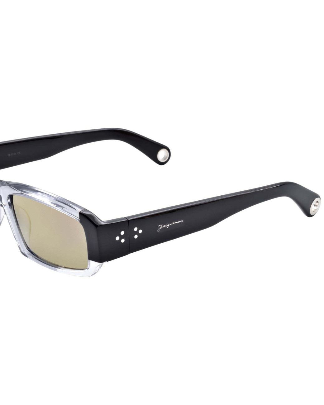 Jacquemus Metallic Saltu Rectangle-Frame Sunglasses
