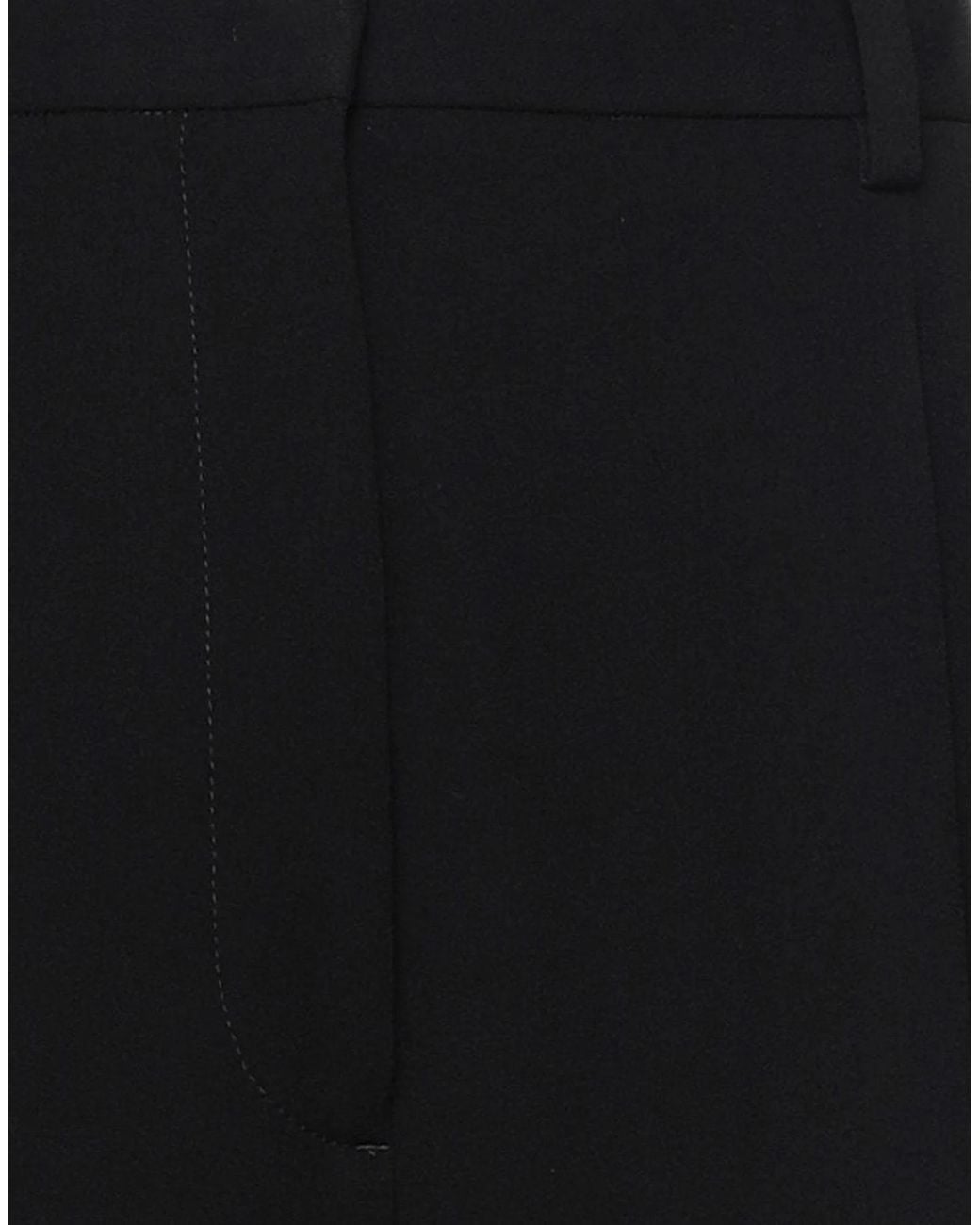 Tory Burch Black Minimalist Fitted Dress Pants