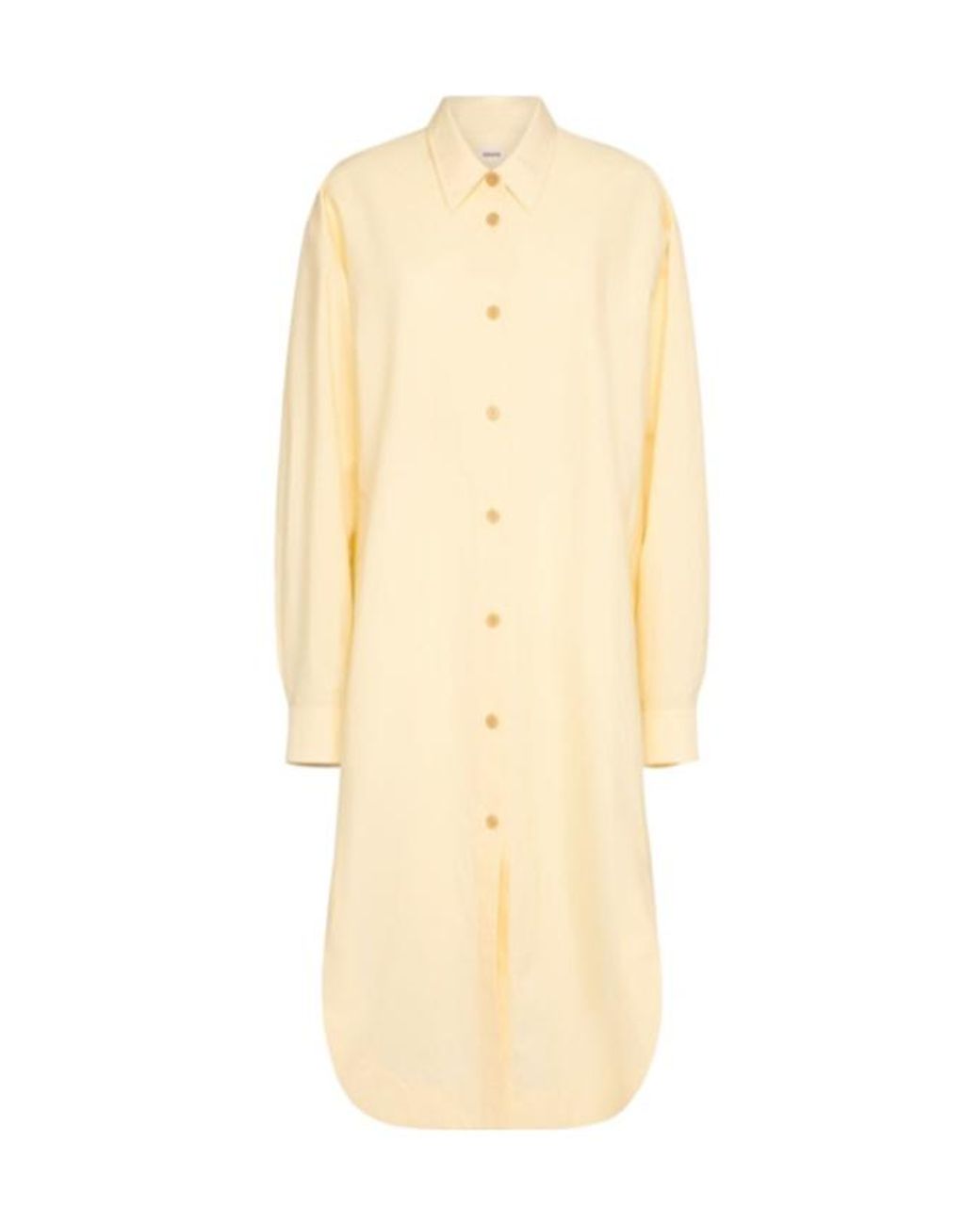 Khaite Natural Gloria Cotton Shirt Dress