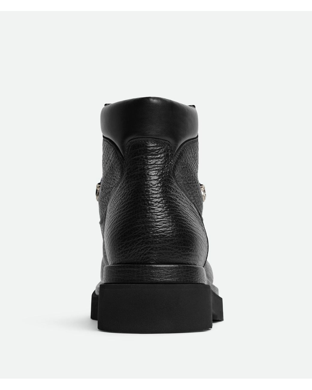 Bottega Veneta Black Lug Hiking Ankle Boots for men