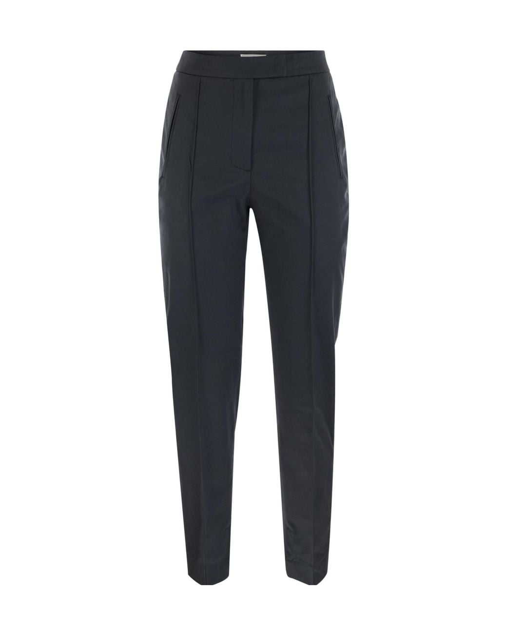 Pt Pantaloni Blue Pt Torino Frida Pleated Slim-Fit Pants