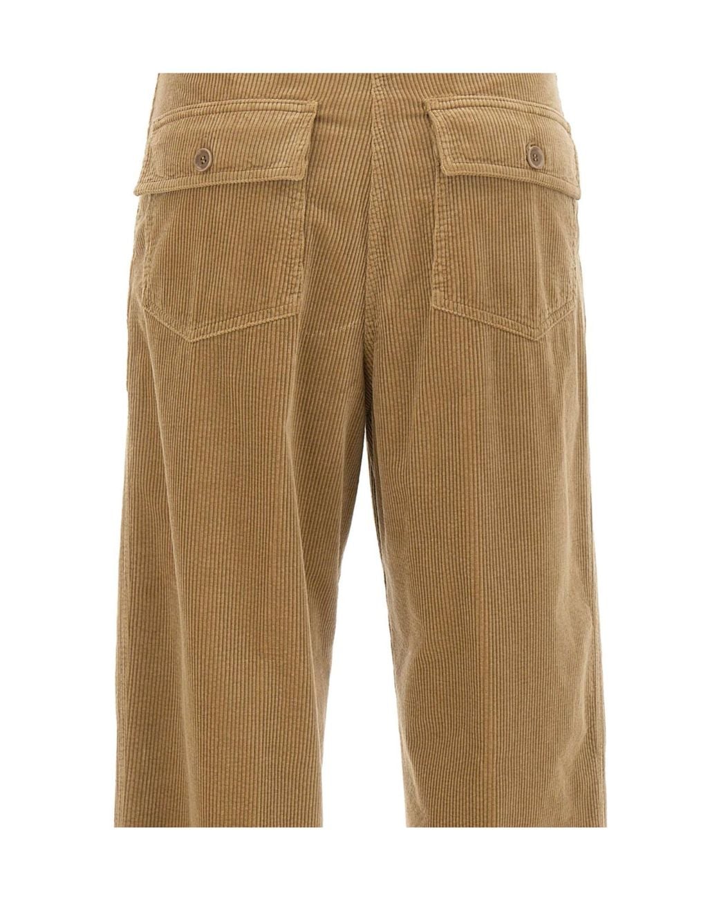 Aspesi Natural Corduroy Trousers