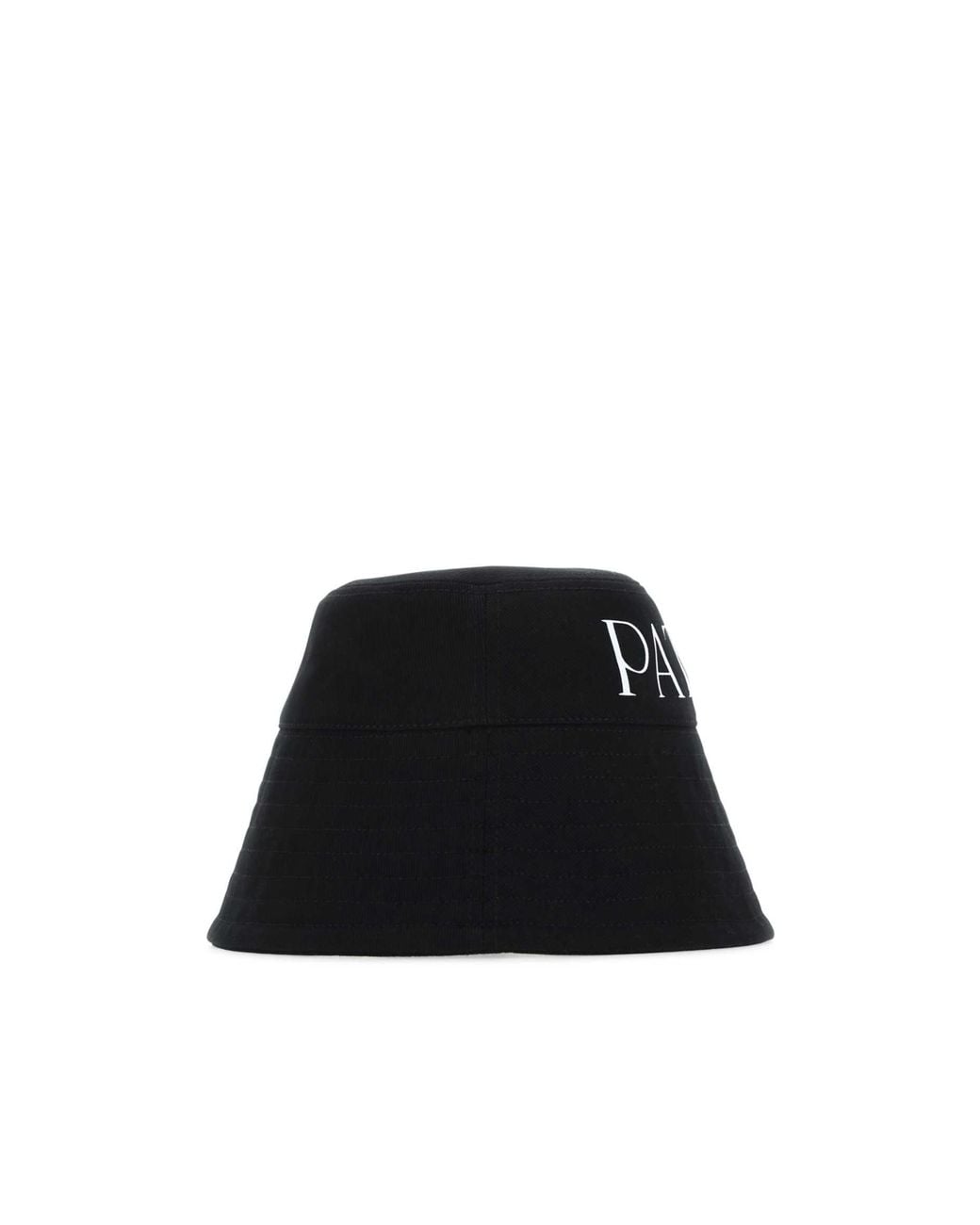 Patou Black Logo Printed Bucket Hat