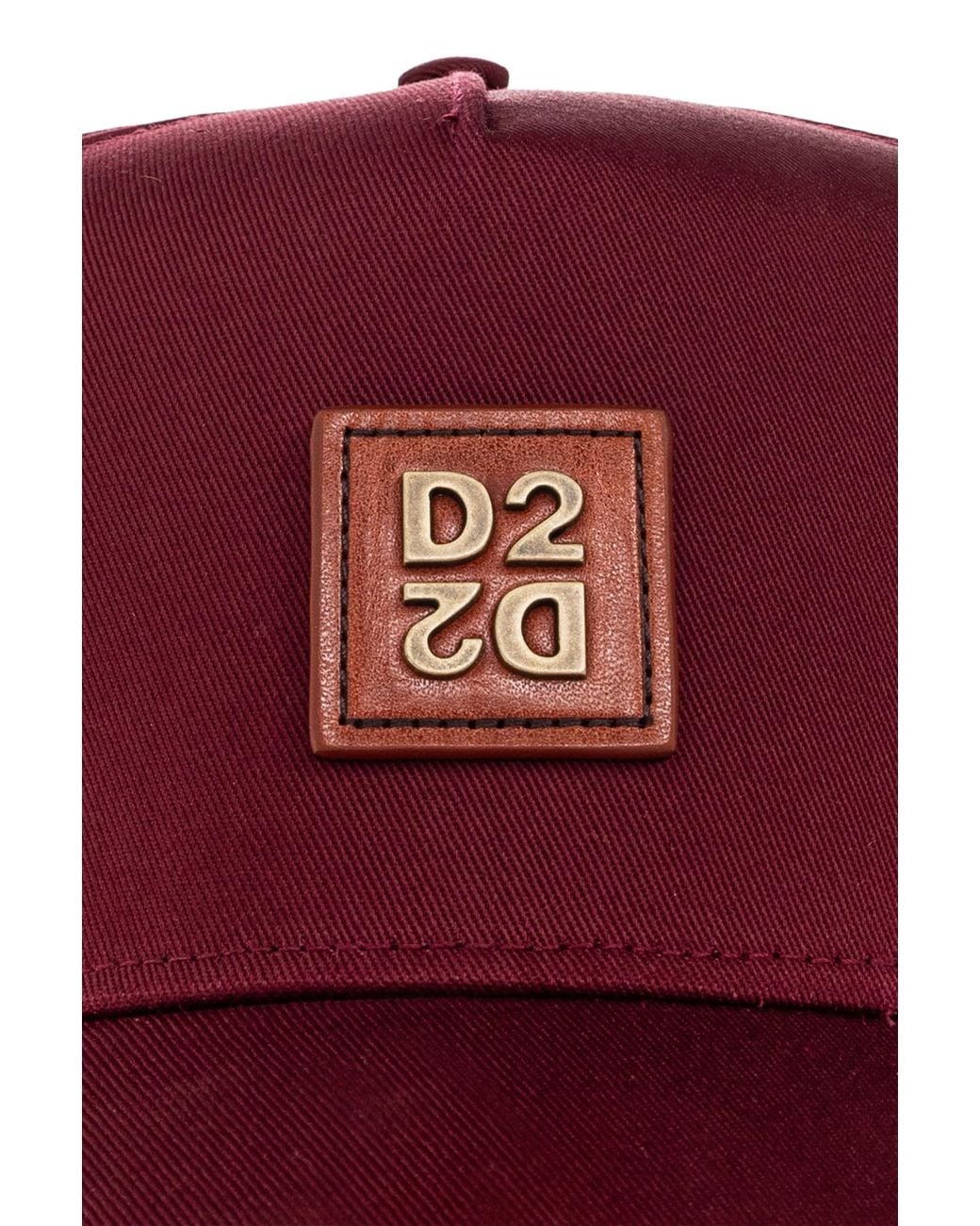 DSquared² Red Logo Hat for men