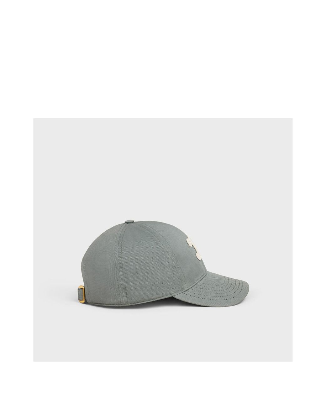 Celine Triomphe Baseball Cap in Gray | Lyst