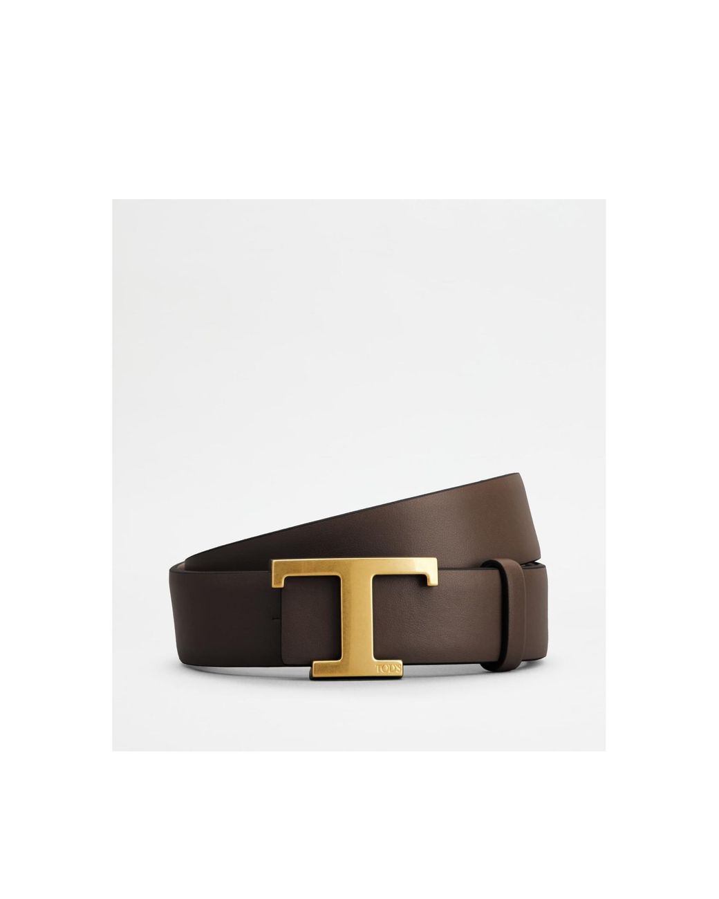 Tod's Natural T Timless Reversible Leather Belt