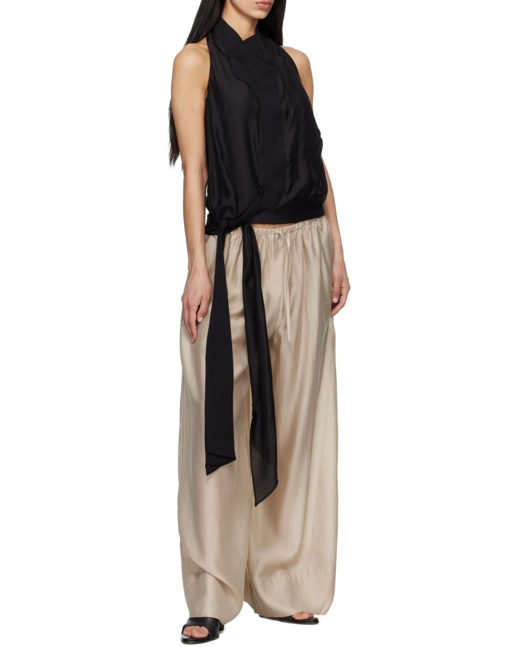 Entire studios Natural Vento Wide-Leg Pants