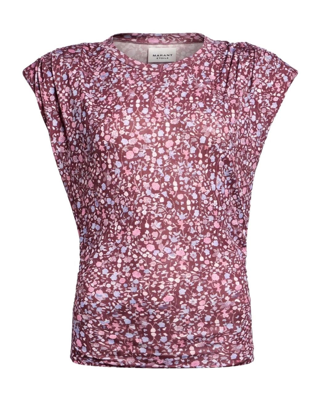 Isabel Marant Red Floral Printed Top