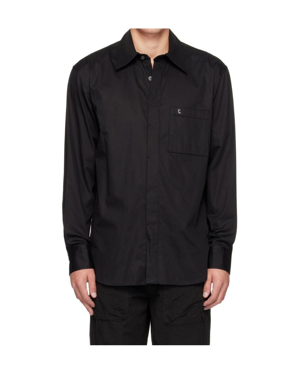 Wooyoungmi Black Oversized Shirt for men