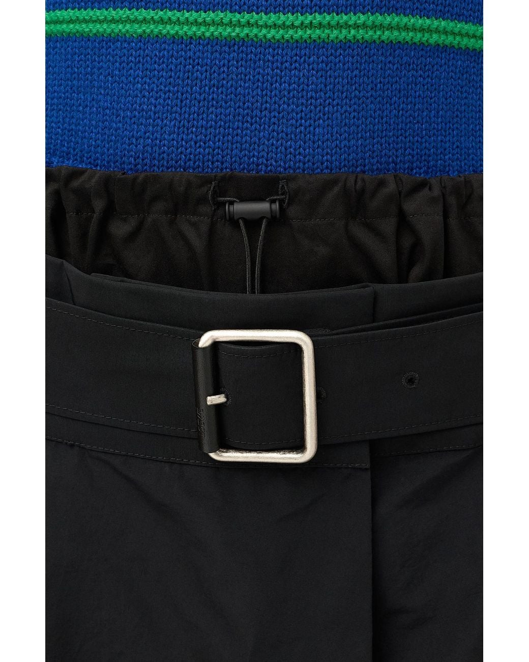Loewe Black Belted Midi Skirt