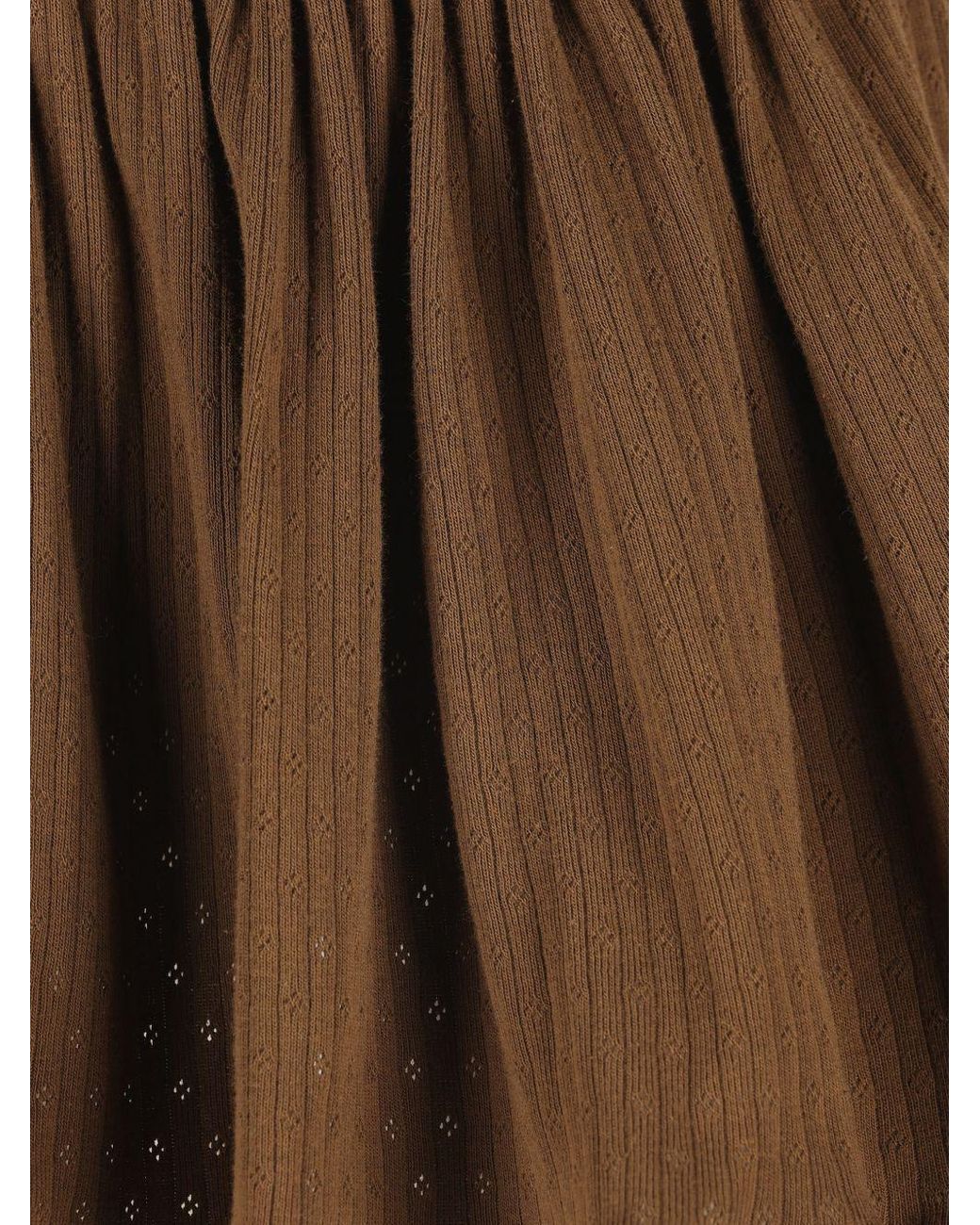 Miu Miu Brown Garment-Dyed Mini Skirt