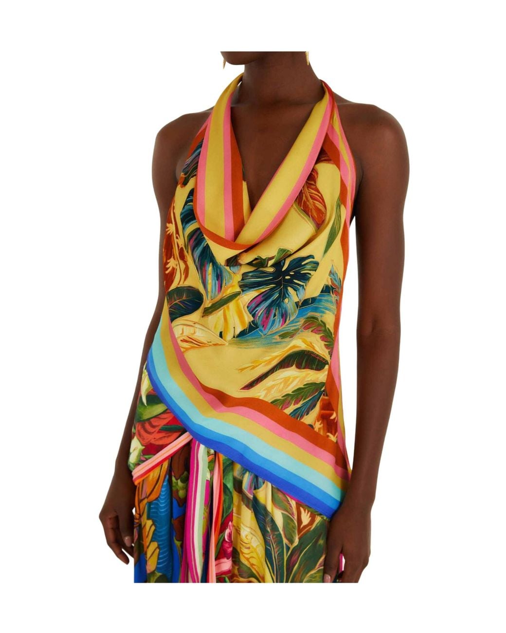 Farm Rio Green Sleeveless Top