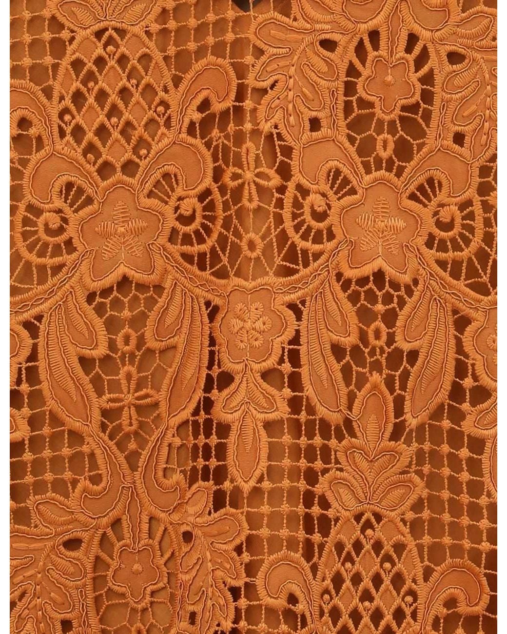 Zimmermann Brown Coco Laced Tunic Top