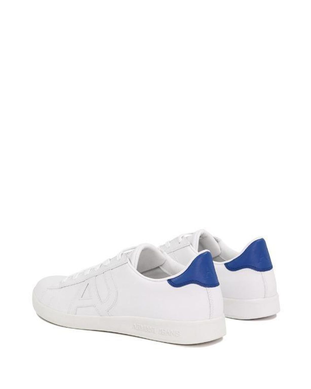 Armani Jeans White Logo Casual Sneakers for men