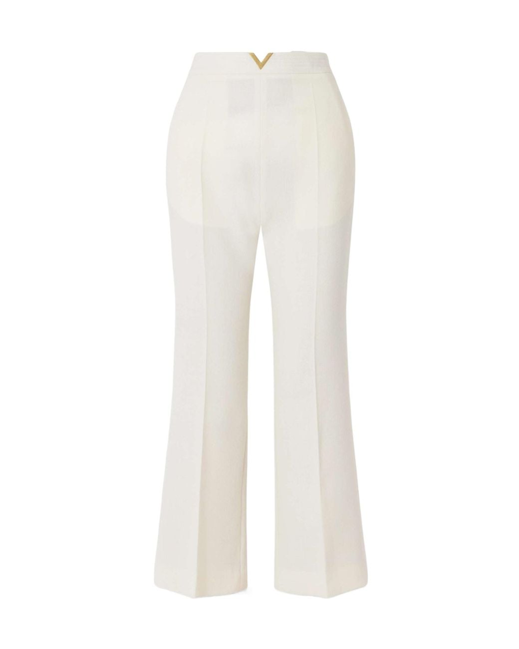 Valentino White Pleated Casual Pants