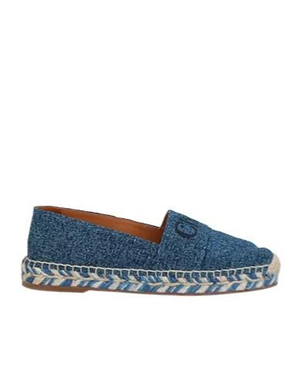 Chloé Blue Closed-Toe Espadrilles