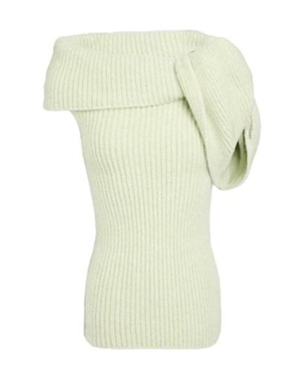 Rick Owens Green Solid Sleeveless Knit Top