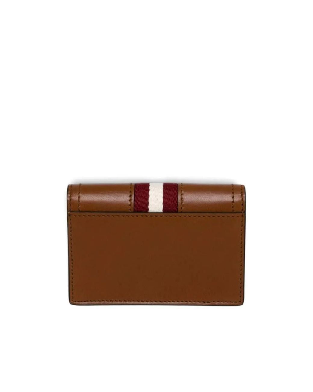 Bally Brown Flip Card Holder for men