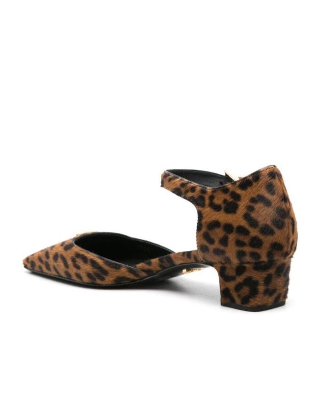 Prada Brown 35Mm Leopard-Print Pumps