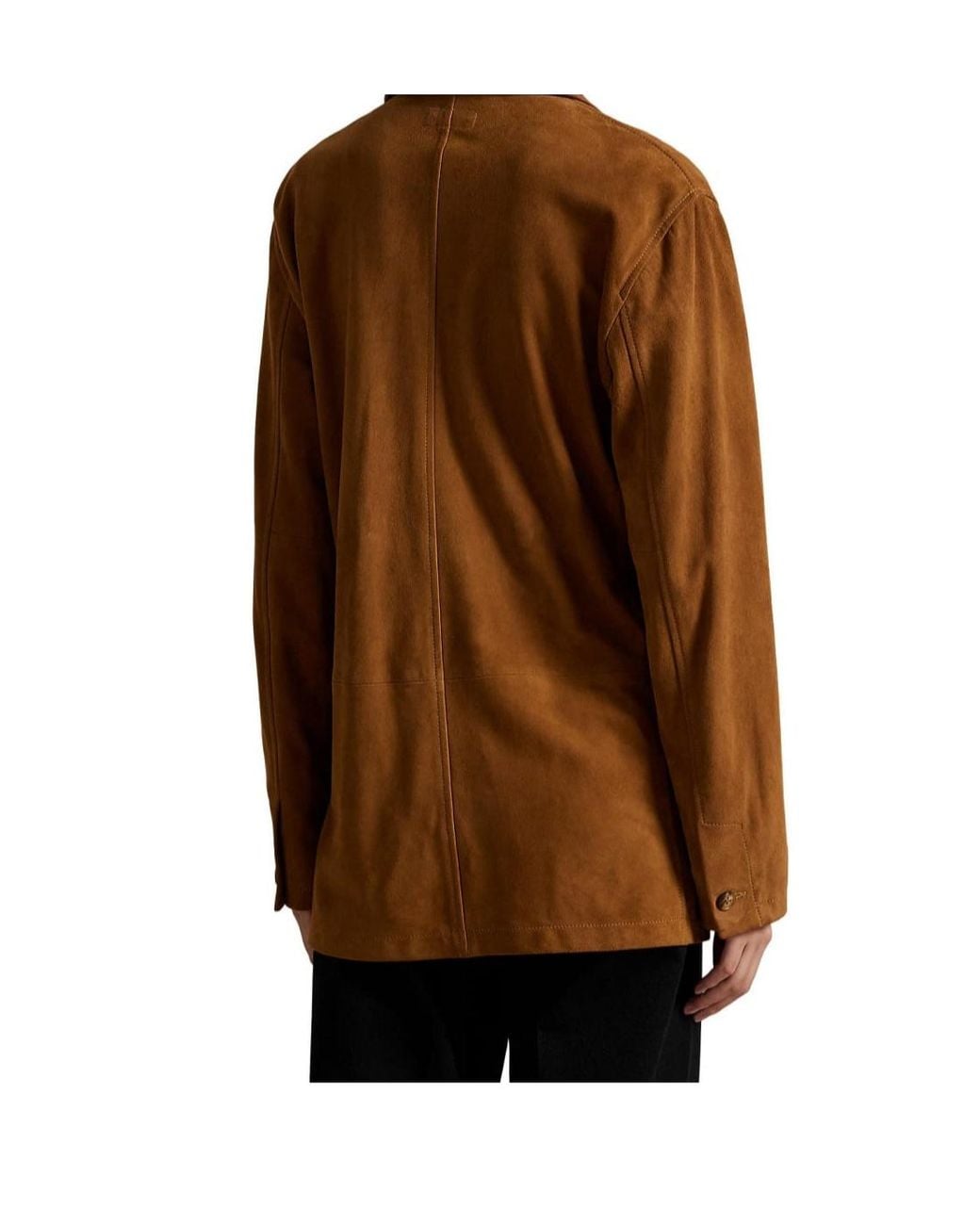 Polo Ralph Lauren Brown Suede Three-Button Jacket