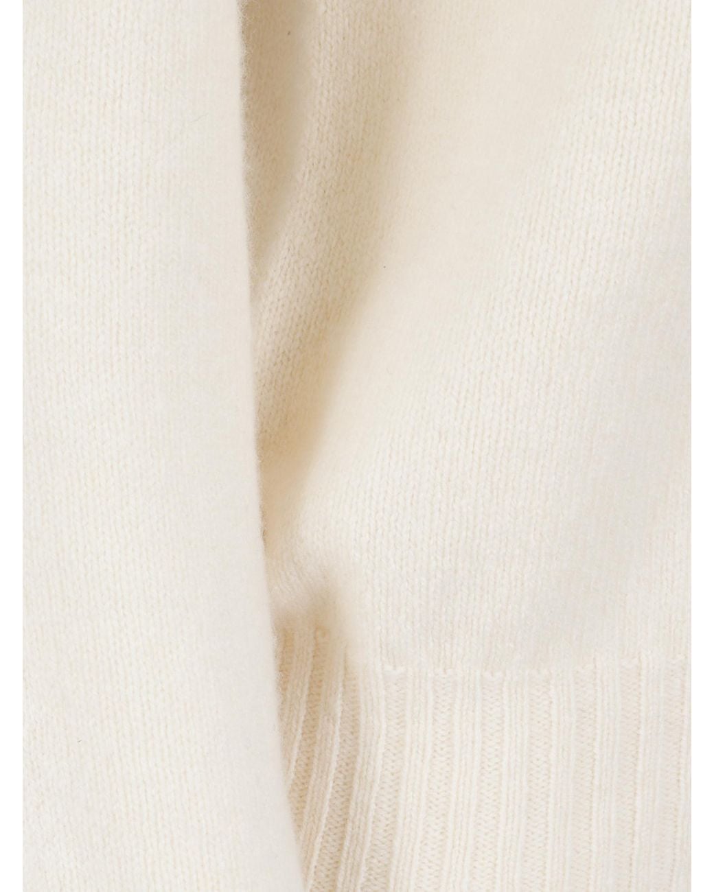 Drumohr White Lambswool Raglan-Sleeve Sweater