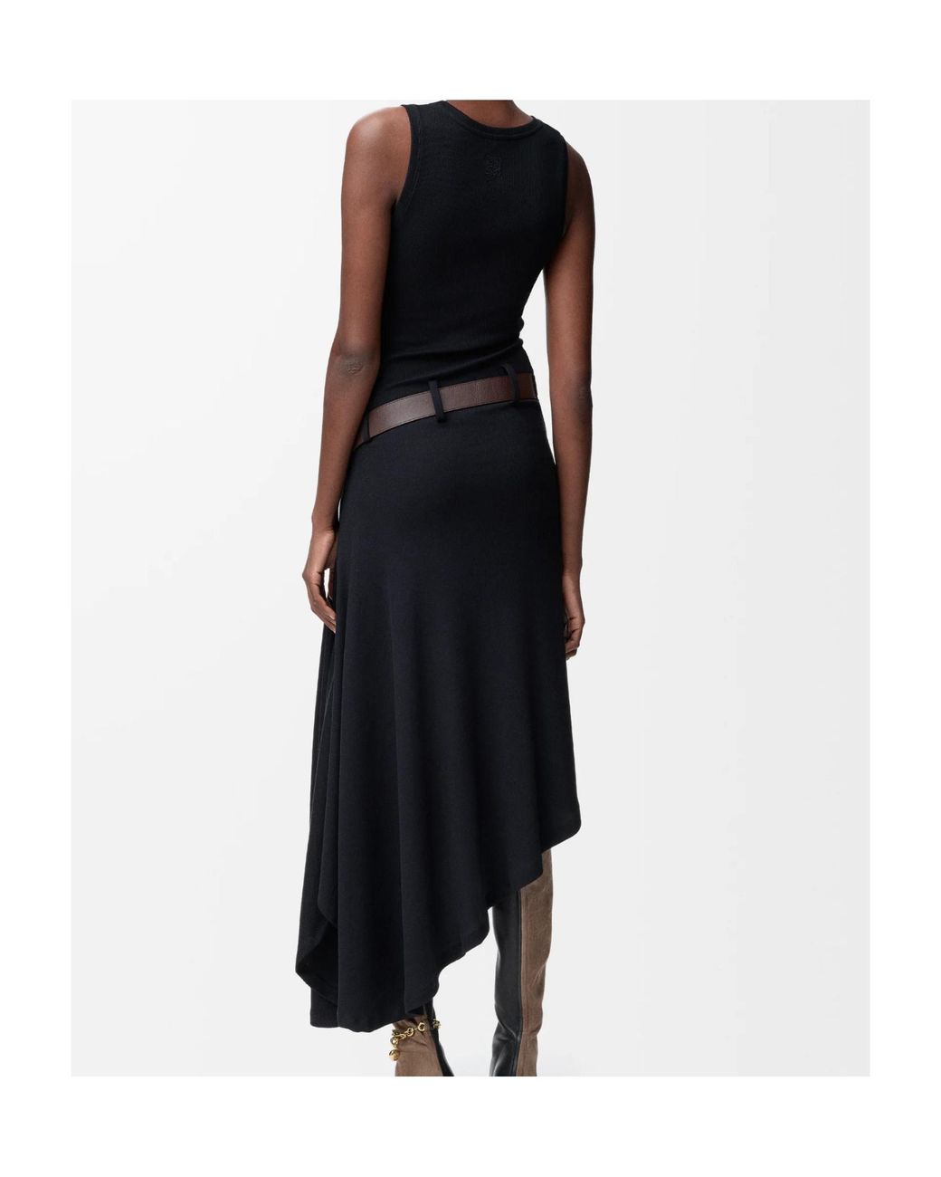 Loewe Black Asymmetric Tank Dress