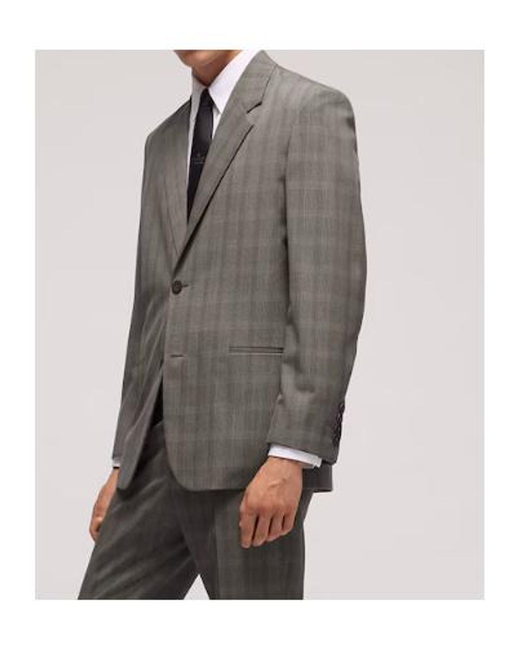 Gucci Gray Prince Of Wales Wool Jacket for men
