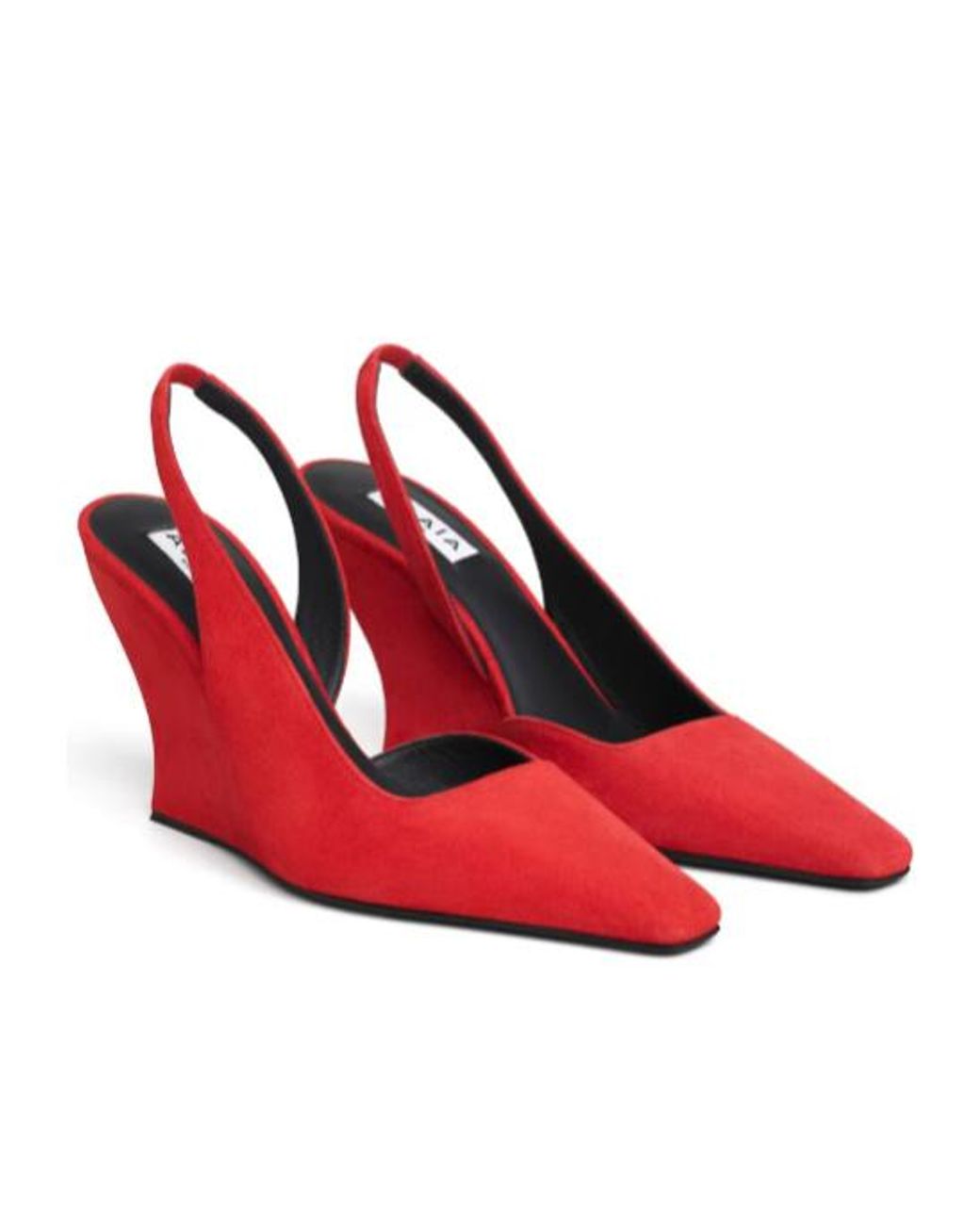 Alaïa Red Wave Slingbacks