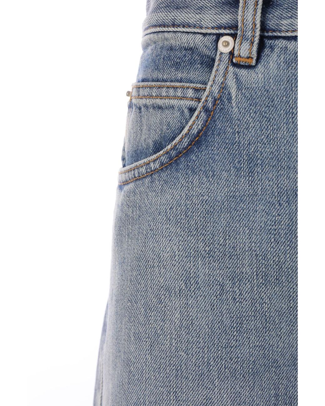 Loewe Gray Anagram Barrel Jeans