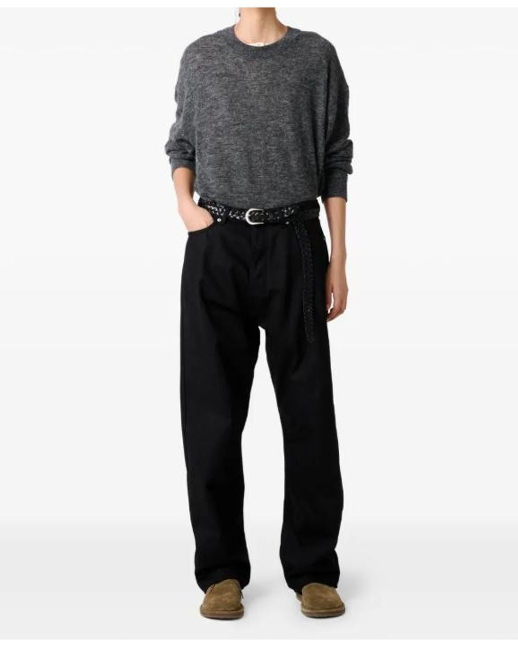 Studio Nicholson Gray Ribbed Sweater for men