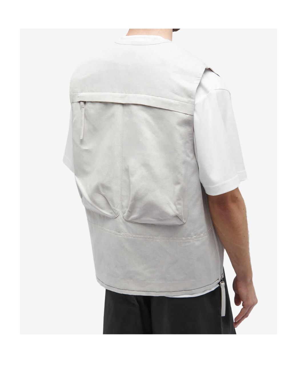Helmut Lang White Sleeveless Vest for men
