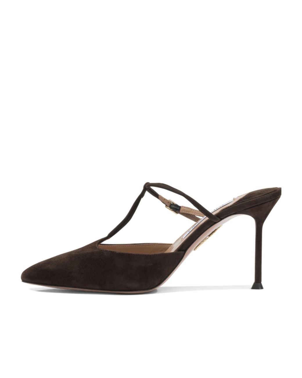 Aquazzura Brown Sorbonne Mules