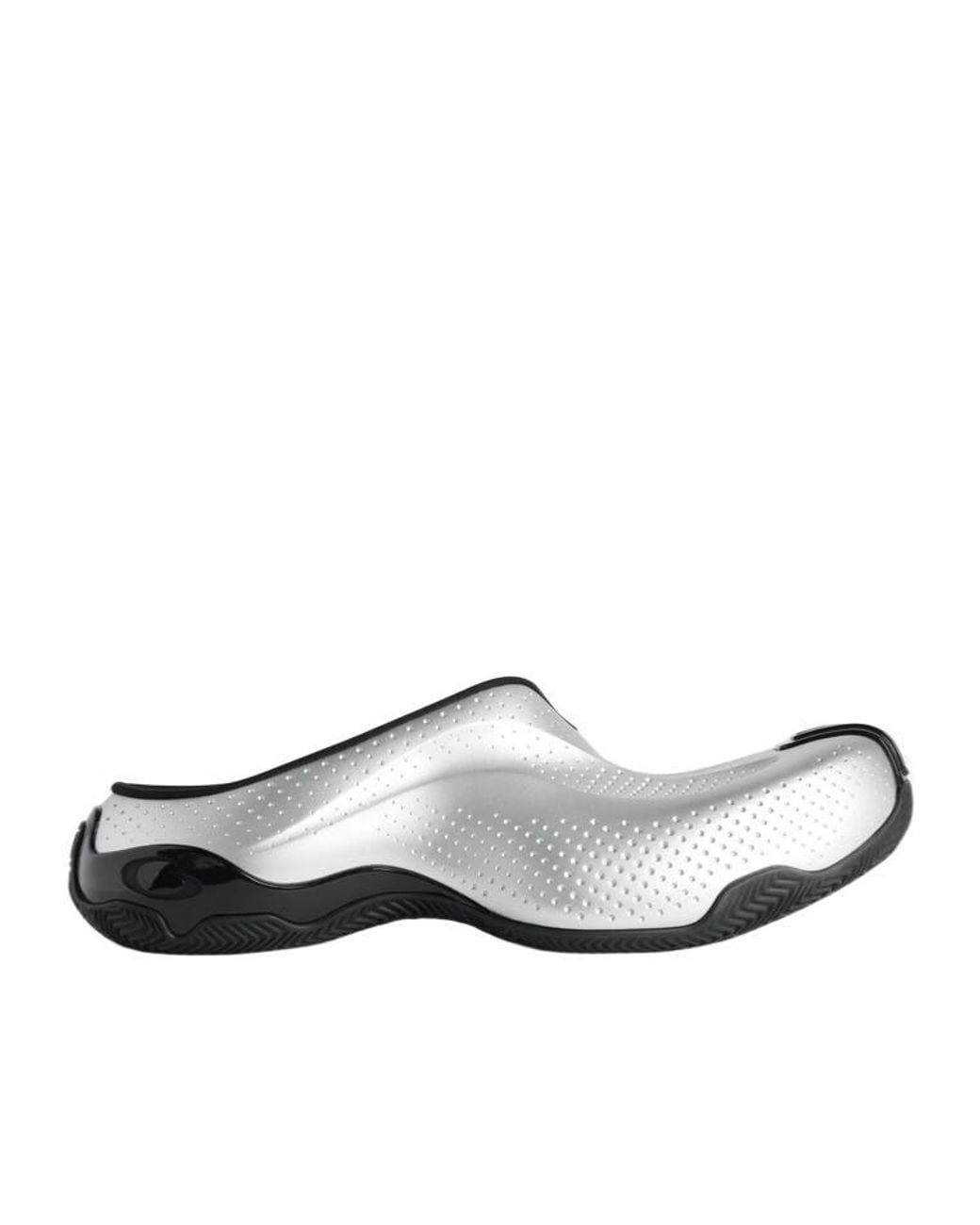 Balenciaga White Basketball Slip-On Sneakers for men
