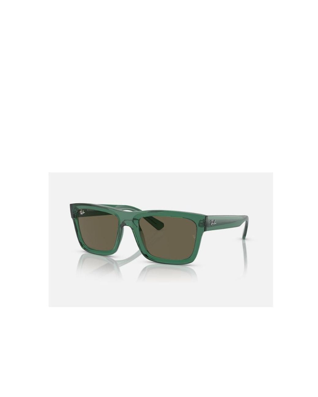 Ray-Ban Green Warren Rectangular Frame Sunglasses for men