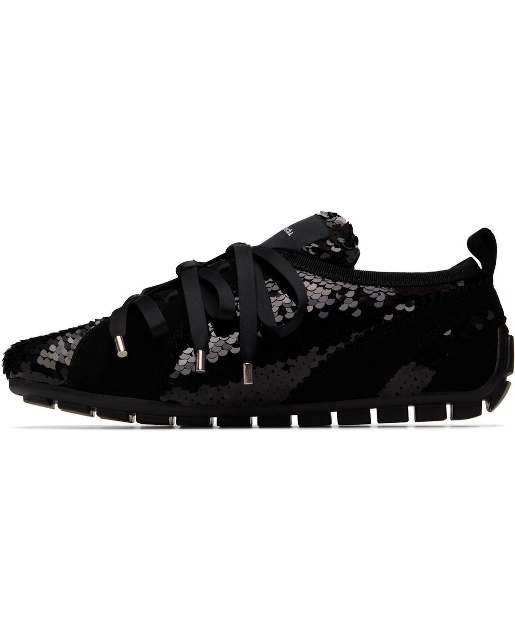 Simone Rocha Black Ballerina Grip Trainer Sneakers