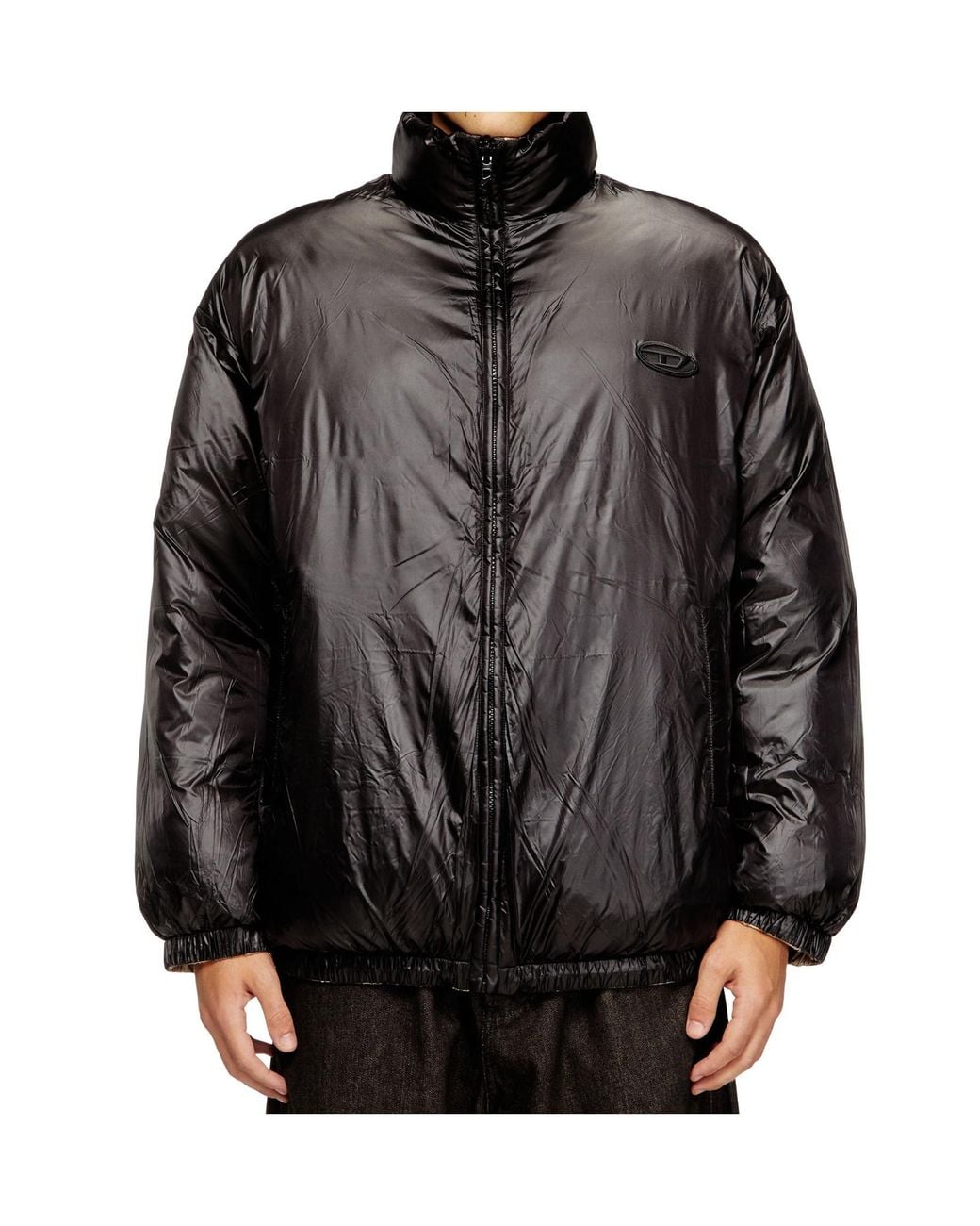 DIESEL Metallic W-Bourbon Reversible-Design Jacket for men