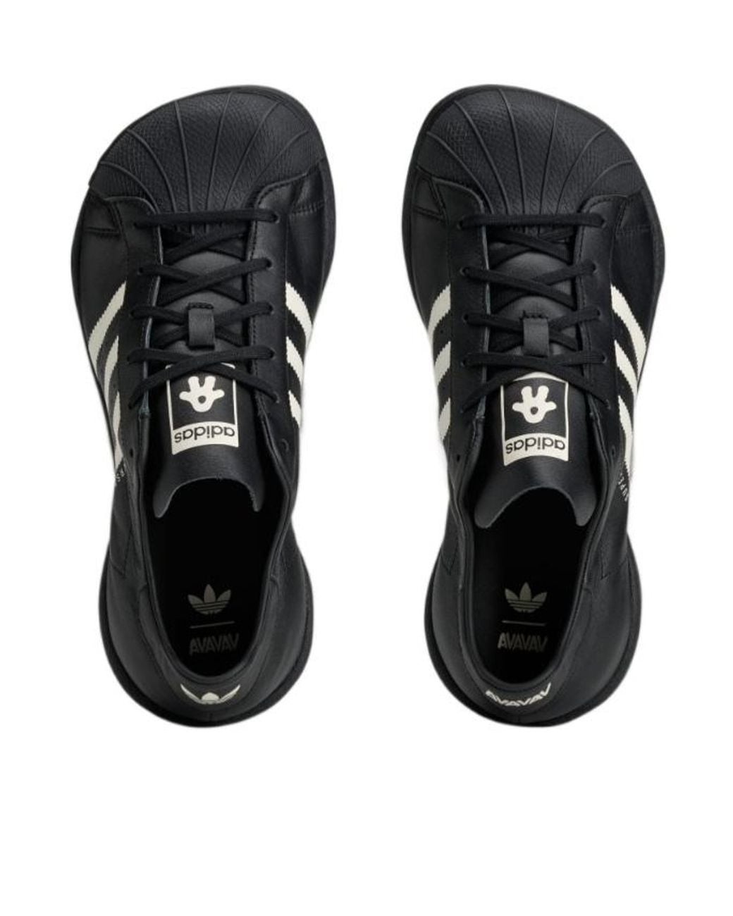Adidas Black Originals Avavav Superstar Low-Top Sneakers