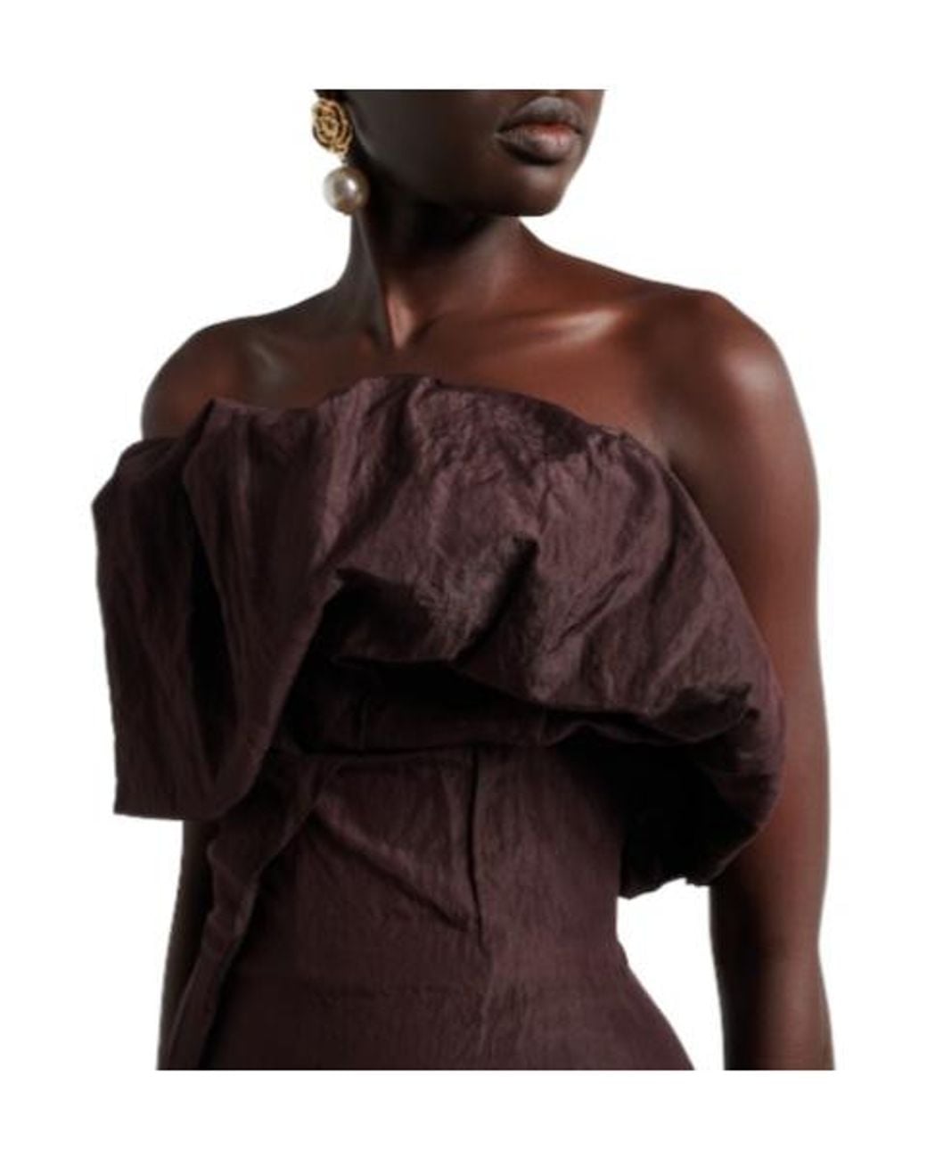 Magda Butrym Purple Cotton And Silk Corset Dress