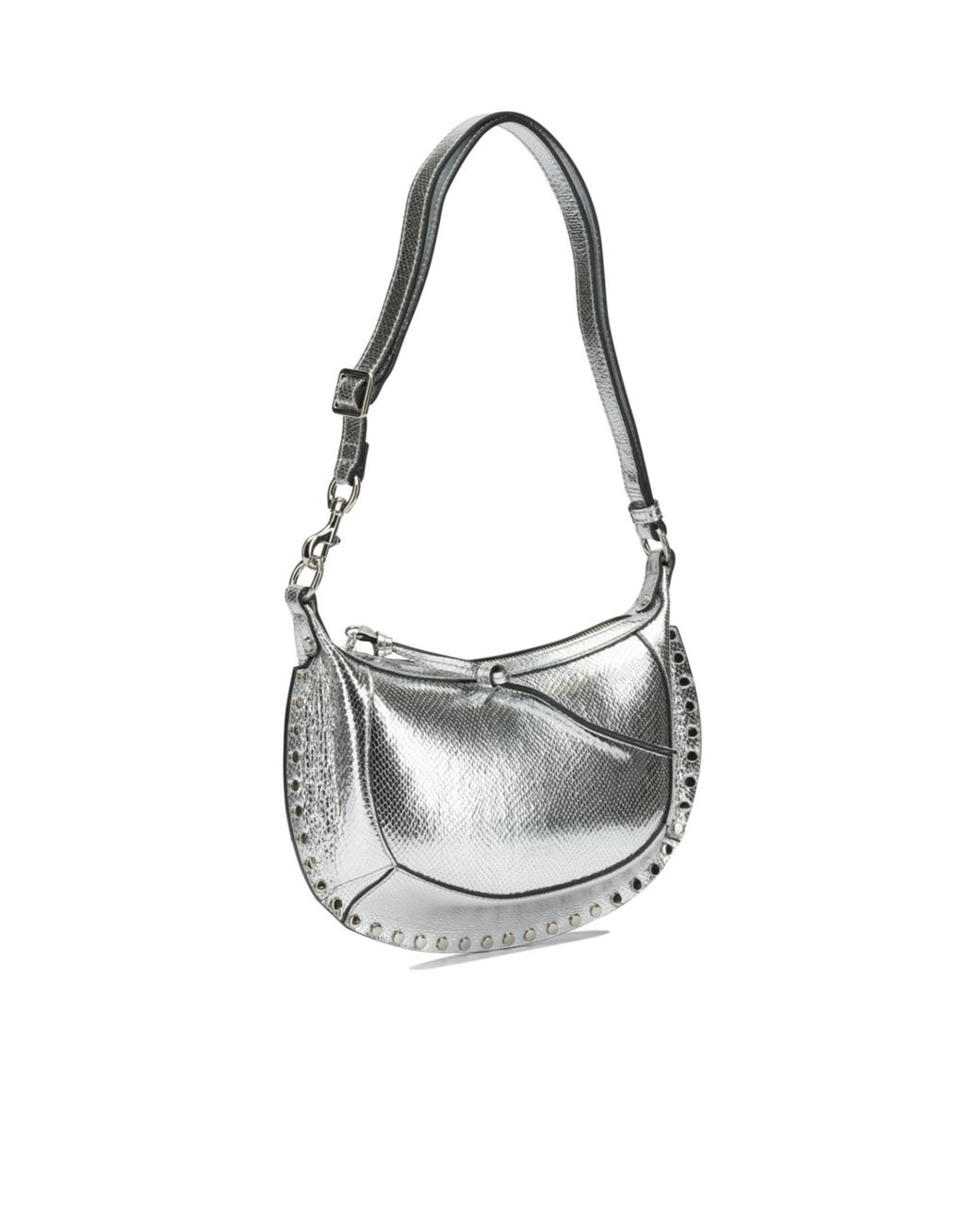 Isabel Marant White Oskan Moon Shoulder Bag